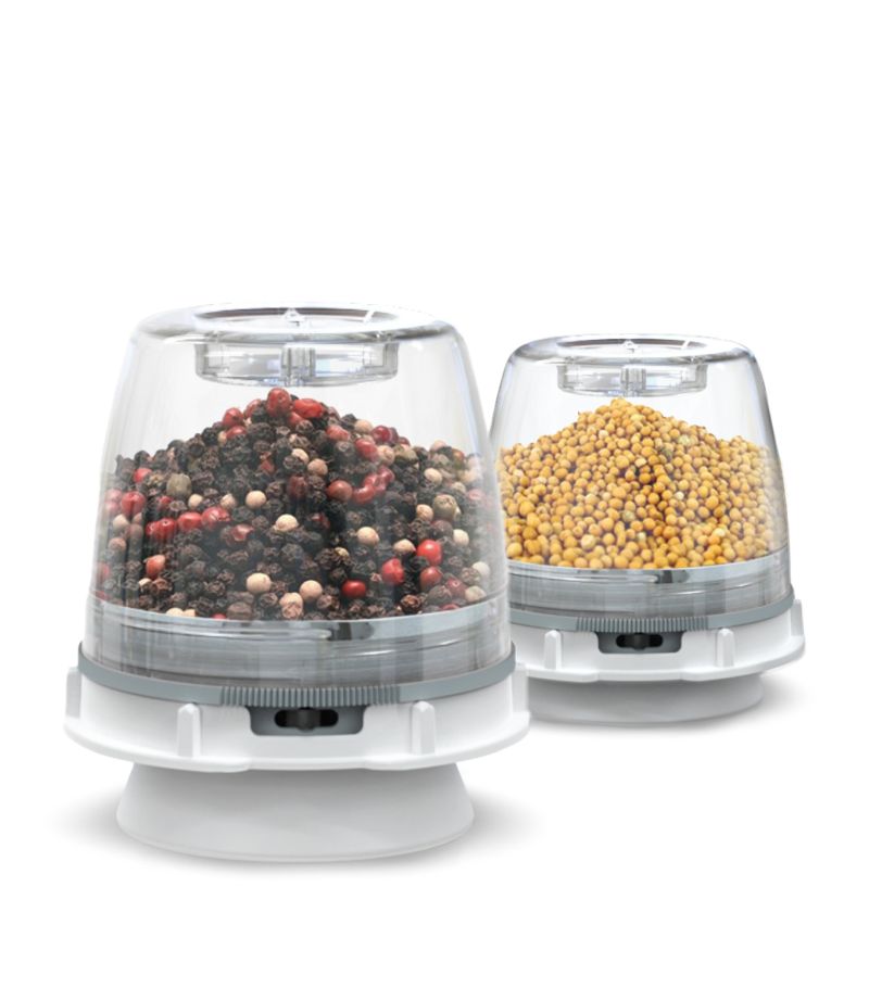FinaMill Battery Operated Pepper Mill & Spice Grinder - All in One - Sage Gloss