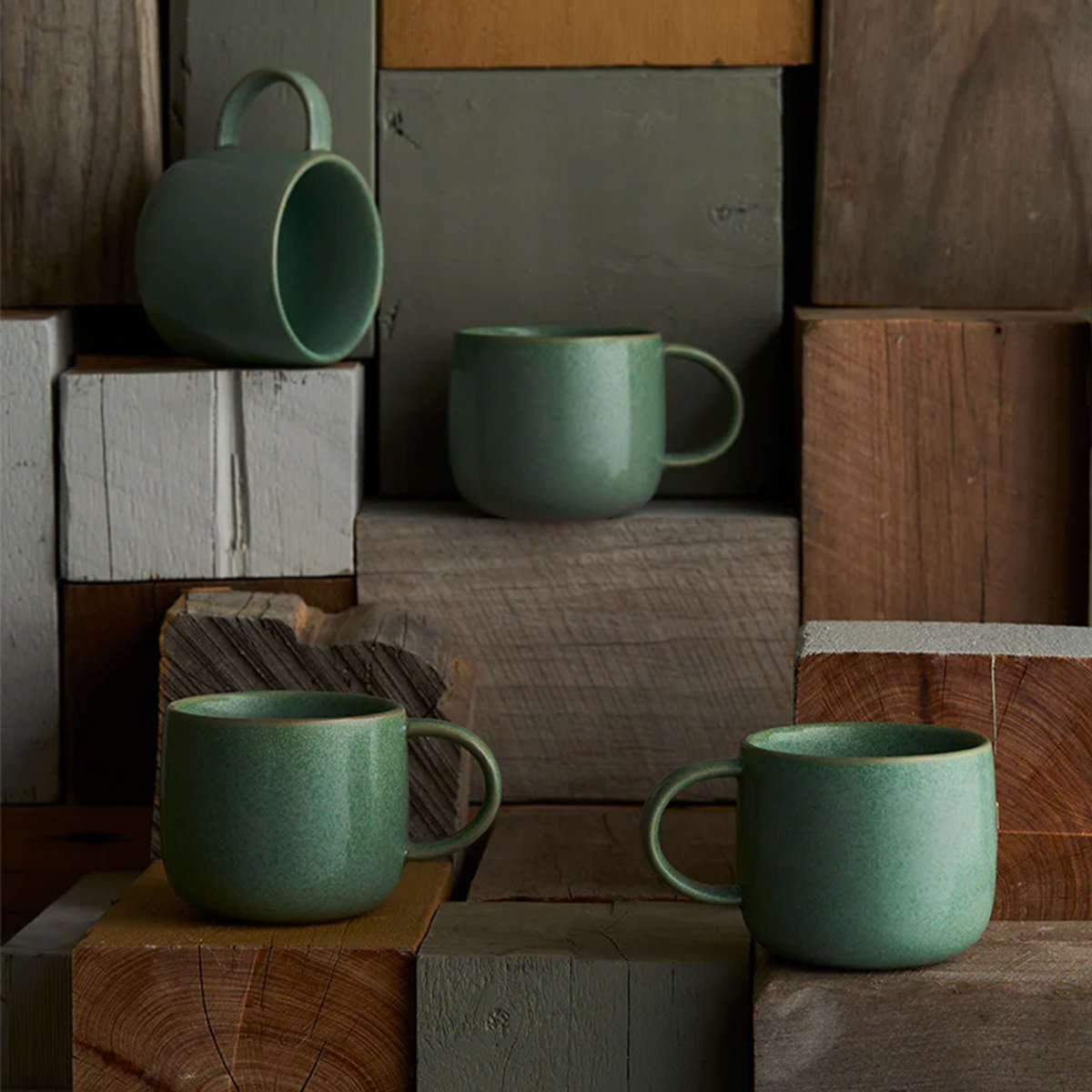 Stoneware My Mug (4pk) - Jade - Robert Gordon - 350ml Capacity