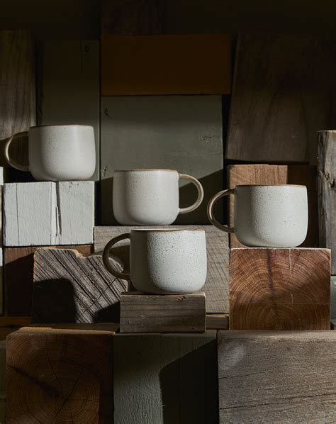 Stoneware My Mug (4pk) - Limestone - Robert Gordon - 350ml Capacity