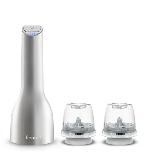 FinaMill - Pepper Mill & Spice Grinder - All in One - Stainless Steel
