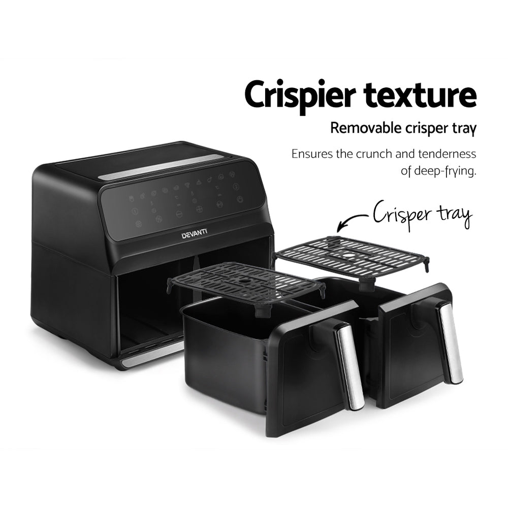 Devanti Air Fryer 8L LCD Healthy Cooker