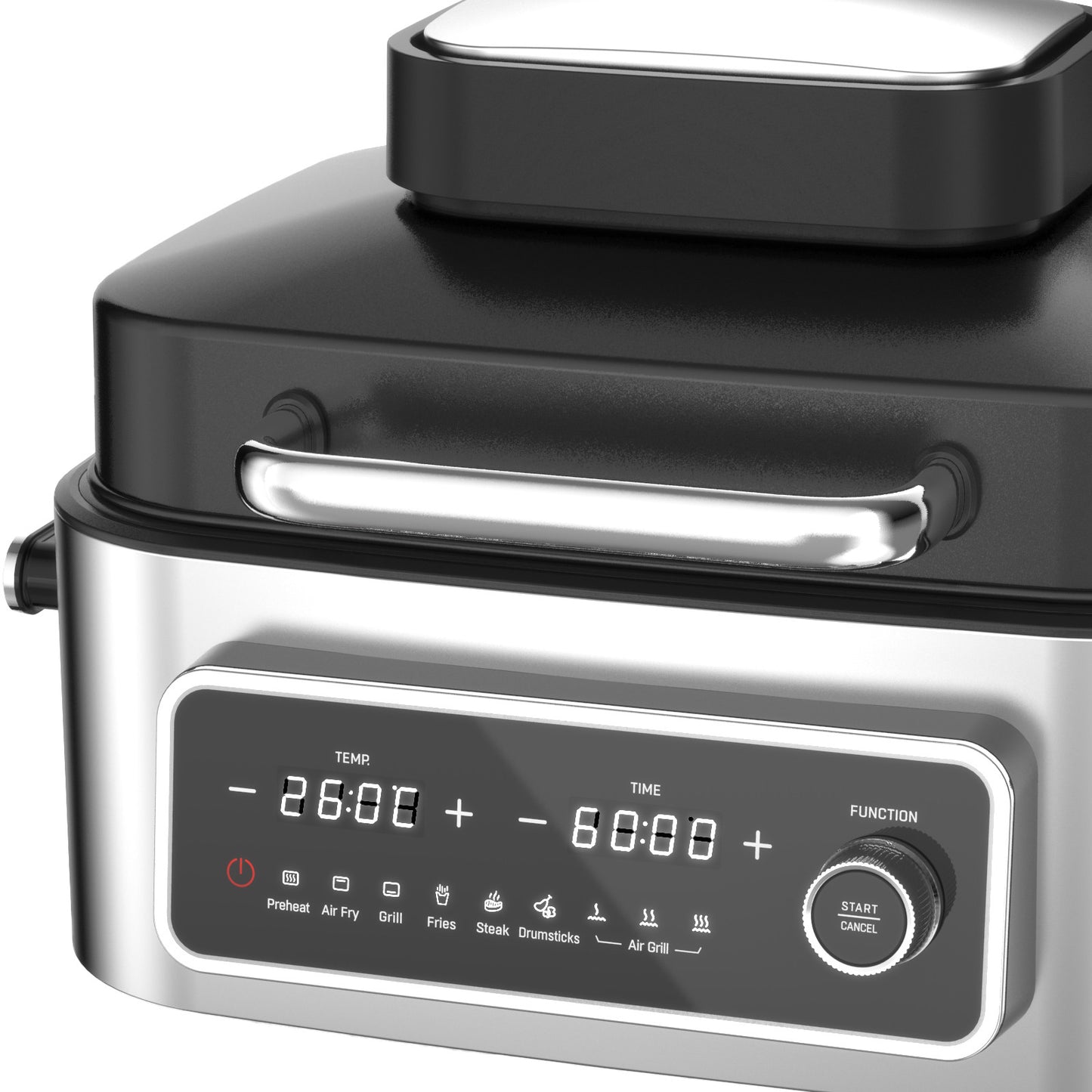 Kitchen Couture Top Loading Air Grill Family XL Air Fryer Stainless Steel - Silver