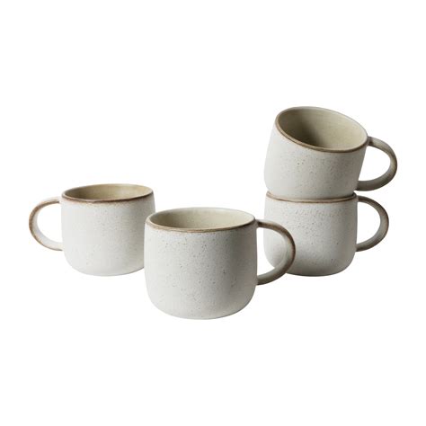 Stoneware My Mug (4pk) - Limestone - Robert Gordon - 350ml Capacity