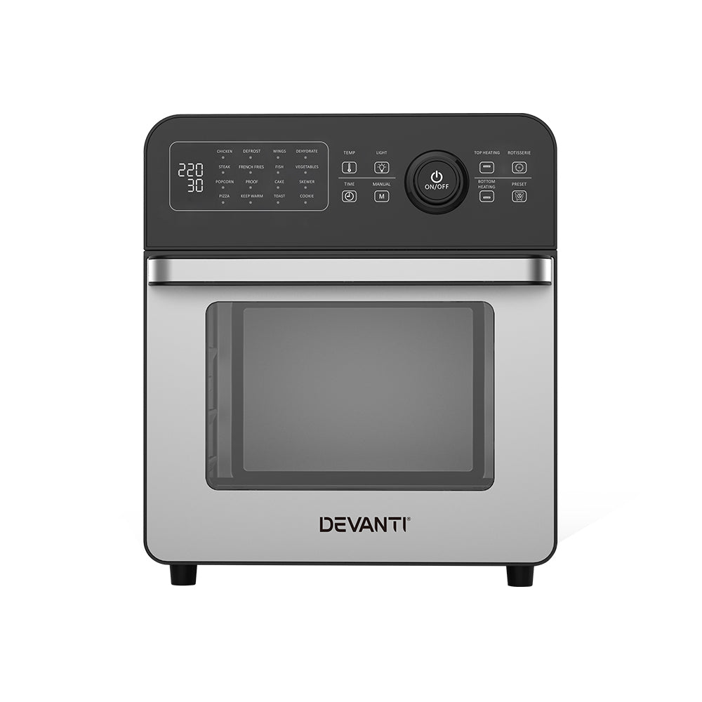 Devanti Air Fryer 18L Fryers Oil Free Oven - 16 Preset Functions