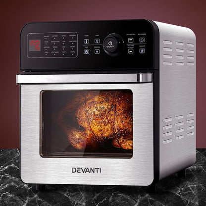 Devanti Air Fryer 18L Fryers Oil Free Oven - 16 Preset Functions