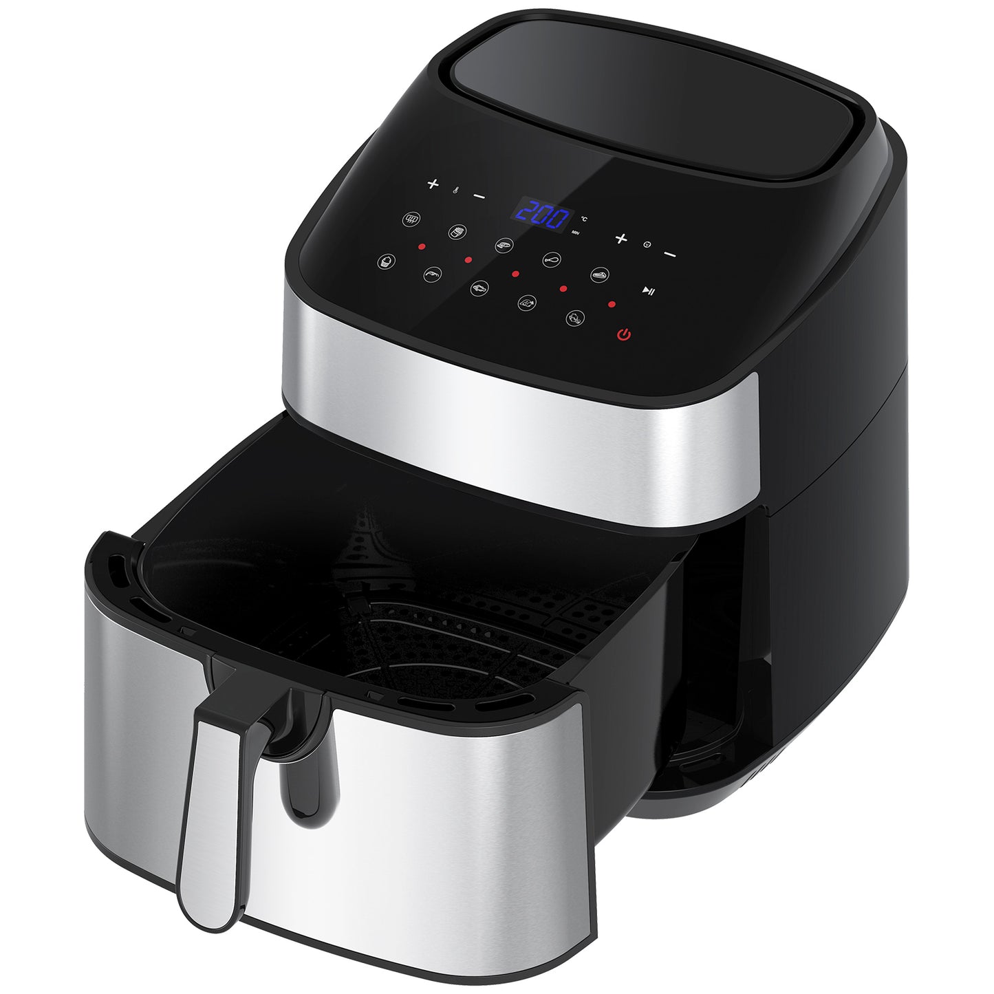 Kitchen Couture 11.5 Litre Air Fryer Multifunctional LCD Digital Display - Silver