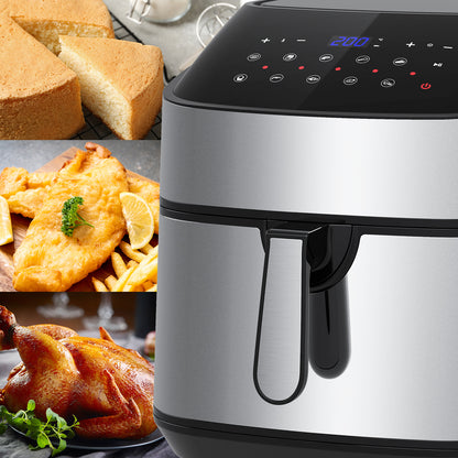 Kitchen Couture 11.5 Litre Air Fryer Multifunctional LCD Digital Display - Silver