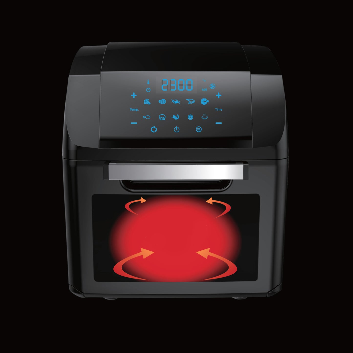 Kitchen Couture Air Fryer 14 Litre Multifunctional Digital Display - Black