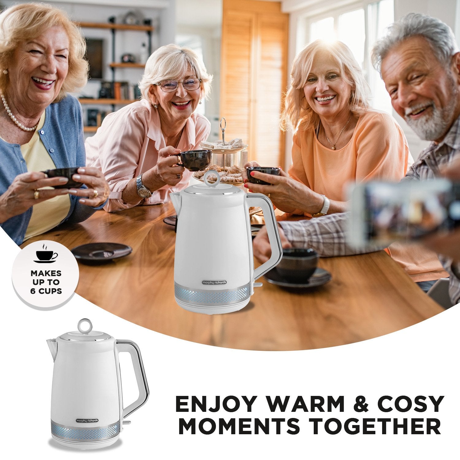 Morphy richards deals illuminating kettle white