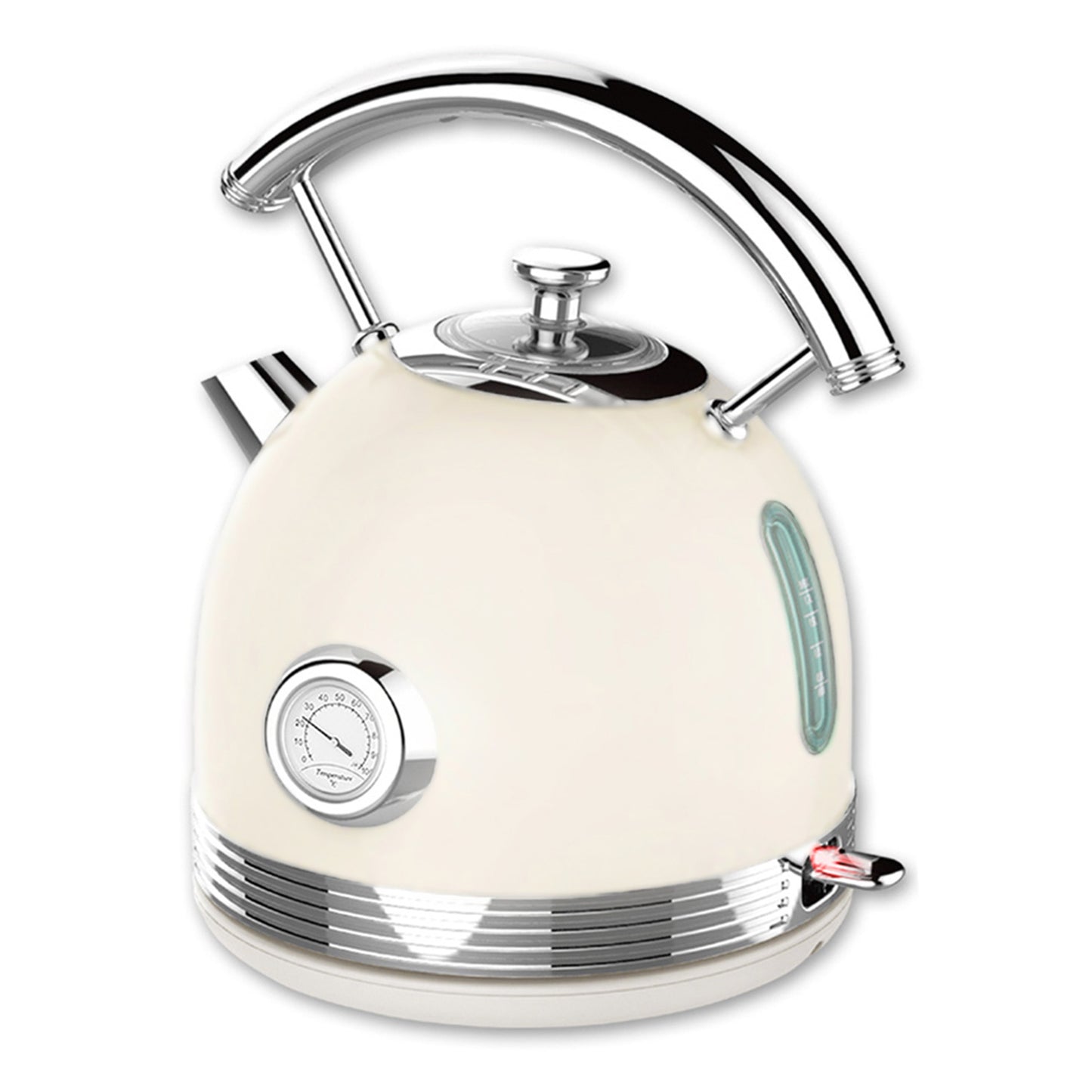 PHILEX 1.7 White Electric Kettle Boiler Stainless Steel Retro