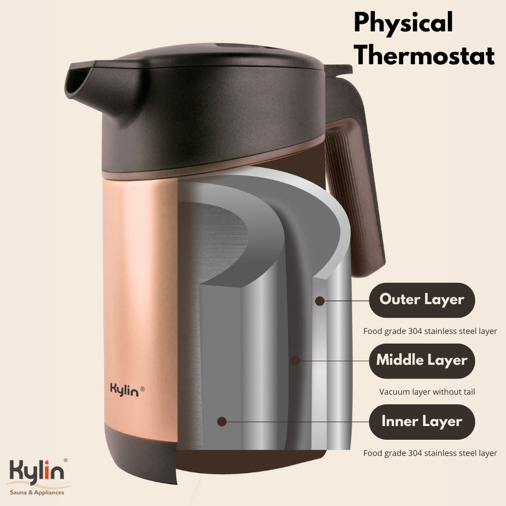 Kylin Vacuum Thermal Insulated Kettle 1.5L AU-K5051