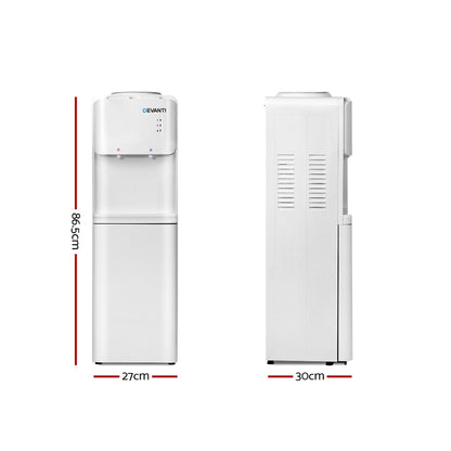Devanti Water Cooler Dispenser Bottle Filter Purifier Hot Cold Taps Free Standing Office